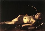 Famous Cupid Paintings - Sleeping Cupid